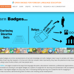 Open Badges website screenshot
