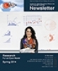 COERLL Newsletter Spring 2014 cover showing a teacher in front of a white board with statistic graphs