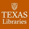 Texas libraries logo in front of burnt orange background